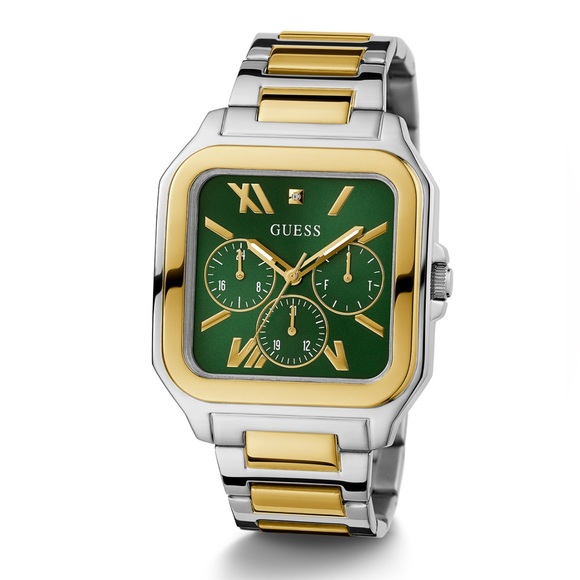 GUESS Men's Multi-Function Two-Tone Stainless Steel Watch 42mm - Picture 3 of 3